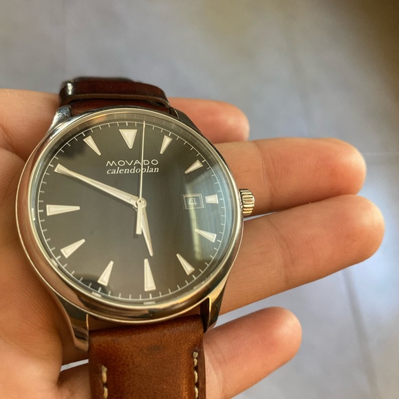 Men's Movado Heritage Series Calendoplan - Picture 4 of 5